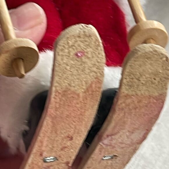 Vintage Santa Clause hanging standing Christmas ornament. - Picture 3 of 6